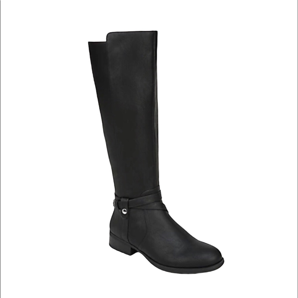 LifeStride Xtrovert Riding Boots, Black, Sz 8.5